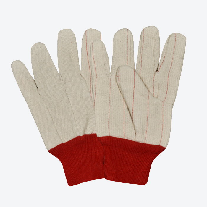 Natural Corduroy Double Palm Gloves