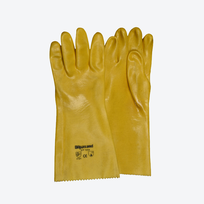 Yellow PVC Dipped Gauntlet